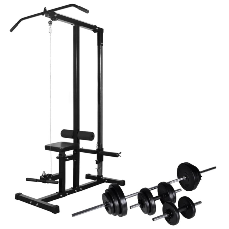 Kraftturm mit Langhantel und Kurzhantel-Set 30,5 kg Kraftturm mit Langhantel und Kurzhantel-Set 30,5 kg