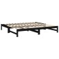 vidaXL Tagesbett Ausziehbar Schwarz 2x(80x200) cm Massivholz Kiefer vidaXL Tagesbett Ausziehbar Schwarz 2x(80x200) cm Massivholz Kiefer