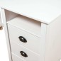 vidaXL Schreibtisch Hill Weiß 150x50x74 cm Massivholz Kiefer vidaXL Schreibtisch Hill Weiß 150x50x74 cm Massivholz Kiefer