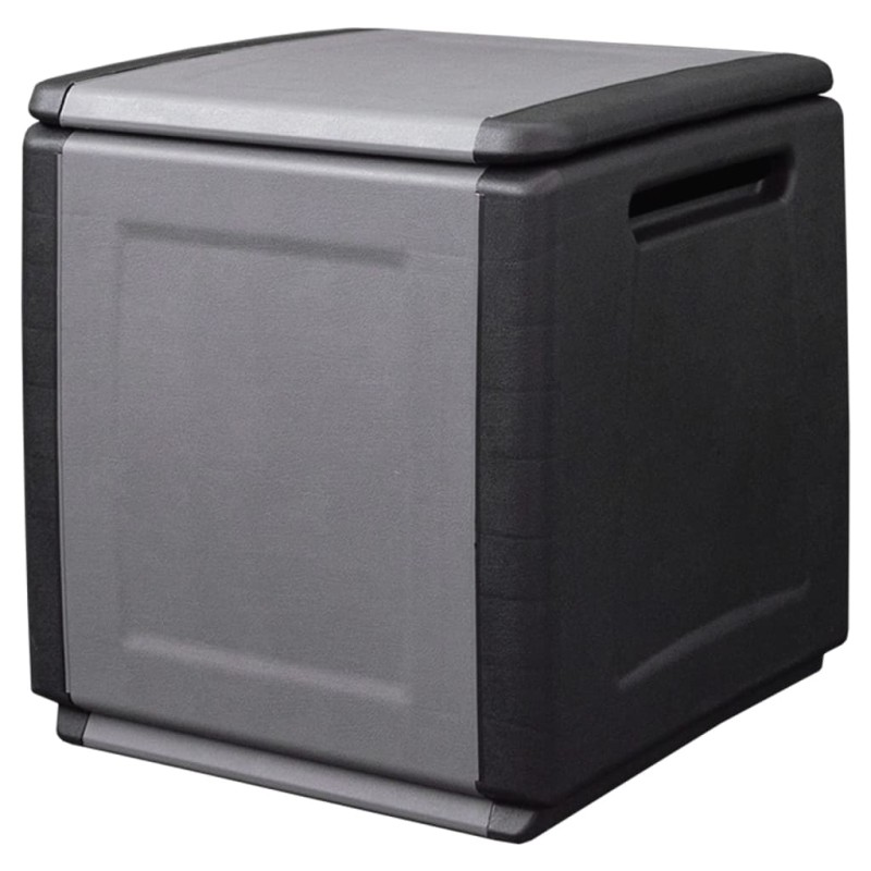 vidaXL Garten-Aufbewahrungsbox 54x53x57 cm 130 L Dunkelgrau Schwarz vidaXL Garten-Aufbewahrungsbox 54x53x57 cm 130 L Dunkelgrau Schwarz