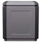 vidaXL Garten-Aufbewahrungsbox 54x53x57 cm 130 L Dunkelgrau Schwarz vidaXL Garten-Aufbewahrungsbox 54x53x57 cm 130 L Dunkelgrau Schwarz