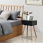 vidaXL Nachttisch 2 Stk. Kiefernholz Massiv 40 x 30 x 61 cm Schwarz vidaXL Nachttisch 2 Stk. Kiefernholz Massiv 40 x 30 x 61 cm Schwarz