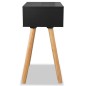 vidaXL Nachttisch 2 Stk. Kiefernholz Massiv 40 x 30 x 61 cm Schwarz vidaXL Nachttisch 2 Stk. Kiefernholz Massiv 40 x 30 x 61 cm Schwarz