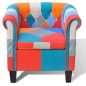 vidaXL Sessel mit Patchwork-Design Stoff vidaXL Sessel mit Patchwork-Design Stoff