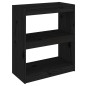 vidaXL Bücherregal/Raumteiler Schwarz 60x30x71,5 cm Massivholz Kiefer vidaXL Bücherregal/Raumteiler Schwarz 60x30x71,5 cm Massivholz Kiefer