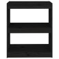 vidaXL Bücherregal/Raumteiler Schwarz 60x30x71,5 cm Massivholz Kiefer vidaXL Bücherregal/Raumteiler Schwarz 60x30x71,5 cm Massivholz Kiefer