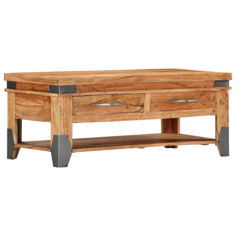 vidaXL Couchtisch 110x52x45 cm Massivholz Akazie vidaXL Couchtisch 110x52x45 cm Massivholz Akazie