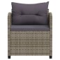 vidaXL 7-tlg. Garten-Lounge-Set mit Kissen Poly Rattan Grau vidaXL 7-tlg. Garten-Lounge-Set mit Kissen Poly Rattan Grau