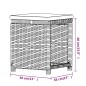 vidaXL 7-tlg. Garten-Lounge-Set mit Kissen Poly Rattan Grau vidaXL 7-tlg. Garten-Lounge-Set mit Kissen Poly Rattan Grau