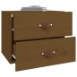 vidaXL Wand-Nachttische 2 Stk. Honigbraun 50x36x40 cm vidaXL Wand-Nachttische 2 Stk. Honigbraun 50x36x40 cm