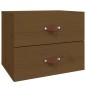 vidaXL Wand-Nachttische 2 Stk. Honigbraun 50x36x40 cm vidaXL Wand-Nachttische 2 Stk. Honigbraun 50x36x40 cm