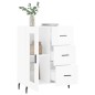 vidaXL Sideboard Hochglanz-Weiß 69,5x34x90 cm Holzwerkstoff vidaXL Sideboard Hochglanz-Weiß 69,5x34x90 cm Holzwerkstoff