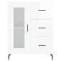 vidaXL Sideboard Hochglanz-Weiß 69,5x34x90 cm Holzwerkstoff vidaXL Sideboard Hochglanz-Weiß 69,5x34x90 cm Holzwerkstoff