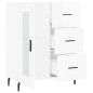vidaXL Sideboard Hochglanz-Weiß 69,5x34x90 cm Holzwerkstoff vidaXL Sideboard Hochglanz-Weiß 69,5x34x90 cm Holzwerkstoff