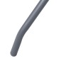 vidaXL Gartentisch Hellgrau 60 cm Stahl und Glas vidaXL Gartentisch Hellgrau 60 cm Stahl und Glas