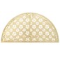 vidaXL Beistelltisch Vintage-Stil Halbrund Metall 72 x 36 x 74 cm Gold vidaXL Beistelltisch Vintage-Stil Halbrund Metall 72 x 36 x 74 cm Gold