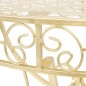 vidaXL Beistelltisch Vintage-Stil Halbrund Metall 72 x 36 x 74 cm Gold vidaXL Beistelltisch Vintage-Stil Halbrund Metall 72 x 36 x 74 cm Gold