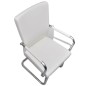 vidaXL Freischwinger 2 Stk. Weiß Kunstleder vidaXL Freischwinger 2 Stk. Weiß Kunstleder