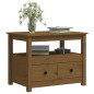 vidaXL Couchtisch Honigbraun 71x49x55 cm Massivholz Kiefer vidaXL Couchtisch Honigbraun 71x49x55 cm Massivholz Kiefer