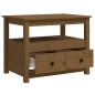 vidaXL Couchtisch Honigbraun 71x49x55 cm Massivholz Kiefer vidaXL Couchtisch Honigbraun 71x49x55 cm Massivholz Kiefer