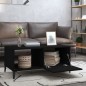 vidaXL Couchtisch Schwarz 90x50x40 cm Holzwerkstoff vidaXL Couchtisch Schwarz 90x50x40 cm Holzwerkstoff