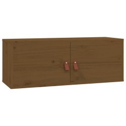 vidaXL Wandschrank Honigbraun 80x30x30 cm Massivholz Kiefer