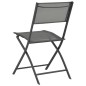 vidaXL Klappbare Gartenstühle 2 Stk. Stahl und Textilene vidaXL Klappbare Gartenstühle 2 Stk. Stahl und Textilene