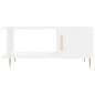 vidaXL Couchtisch Hochglanz-Weiß 90x50x40 cm Holzwerkstoff vidaXL Couchtisch Hochglanz-Weiß 90x50x40 cm Holzwerkstoff