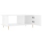 vidaXL Couchtisch Hochglanz-Weiß 90x50x40 cm Holzwerkstoff vidaXL Couchtisch Hochglanz-Weiß 90x50x40 cm Holzwerkstoff