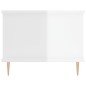 vidaXL Couchtisch Hochglanz-Weiß 90x50x40 cm Holzwerkstoff vidaXL Couchtisch Hochglanz-Weiß 90x50x40 cm Holzwerkstoff
