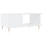 vidaXL Couchtisch Hochglanz-Weiß 90x50x40 cm Holzwerkstoff vidaXL Couchtisch Hochglanz-Weiß 90x50x40 cm Holzwerkstoff
