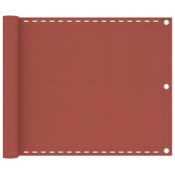 vidaXL Balkon-Sichtschutz Terracotta-Rot 75x400 cm HDPE