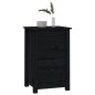 vidaXL Nachttische 2 Stk. Schwarz 40x35x61,5 cm Massivholz Kiefer vidaXL Nachttische 2 Stk. Schwarz 40x35x61,5 cm Massivholz Kiefer