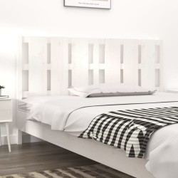vidaXL Bett-Kopfteil Weiß 185,5x4x100 cm Massivholz Kiefer