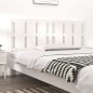 vidaXL Bett-Kopfteil Weiß 185,5x4x100 cm Massivholz Kiefer