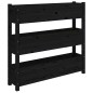 vidaXL Pflanzkübel Schwarz 112x25x104,5 cm Massivholz Kiefer vidaXL Pflanzkübel Schwarz 112x25x104,5 cm Massivholz Kiefer