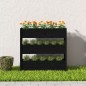 vidaXL Pflanzkübel Schwarz 112x25x104,5 cm Massivholz Kiefer vidaXL Pflanzkübel Schwarz 112x25x104,5 cm Massivholz Kiefer