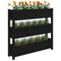 vidaXL Pflanzkübel Schwarz 112x25x104,5 cm Massivholz Kiefer vidaXL Pflanzkübel Schwarz 112x25x104,5 cm Massivholz Kiefer