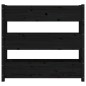 vidaXL Pflanzkübel Schwarz 112x25x104,5 cm Massivholz Kiefer vidaXL Pflanzkübel Schwarz 112x25x104,5 cm Massivholz Kiefer