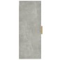 vidaXL Wandschrank Betongrau 34,5x34x90 cm Holzwerkstoff vidaXL Wandschrank Betongrau 34,5x34x90 cm Holzwerkstoff