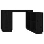vidaXL Schreibtisch Schwarz 110x50x75 cm Massivholz Kiefer vidaXL Schreibtisch Schwarz 110x50x75 cm Massivholz Kiefer
