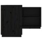 vidaXL Schreibtisch Schwarz 110x50x75 cm Massivholz Kiefer vidaXL Schreibtisch Schwarz 110x50x75 cm Massivholz Kiefer