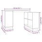 vidaXL Schreibtisch Schwarz 110x50x75 cm Massivholz Kiefer vidaXL Schreibtisch Schwarz 110x50x75 cm Massivholz Kiefer