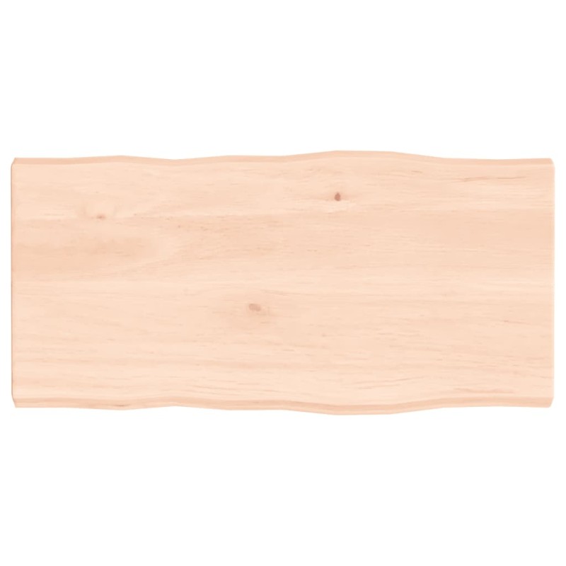 vidaXL Tischplatte 80x40x4 cm Massivholz Eiche Unbehandelt Baumkante vidaXL Tischplatte 80x40x4 cm Massivholz Eiche Unbehandelt Baumkante