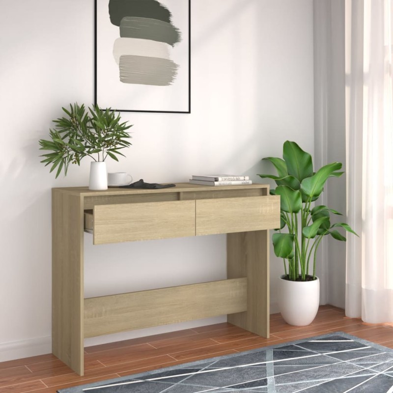 vidaXL Konsolentisch Sonoma-Eiche 100x35x76,5 cm Holzwerkstoff vidaXL Konsolentisch Sonoma-Eiche 100x35x76,5 cm Holzwerkstoff