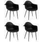 vidaXL Esszimmerstühle 4 Stk. Schwarz PP vidaXL Esszimmerstühle 4 Stk. Schwarz PP
