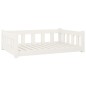 vidaXL Hundebett Weiß 95,5x65,5x28 cm Massivholz Kiefer vidaXL Hundebett Weiß 95,5x65,5x28 cm Massivholz Kiefer