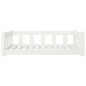 vidaXL Hundebett Weiß 95,5x65,5x28 cm Massivholz Kiefer vidaXL Hundebett Weiß 95,5x65,5x28 cm Massivholz Kiefer