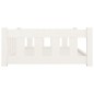 vidaXL Hundebett Weiß 95,5x65,5x28 cm Massivholz Kiefer vidaXL Hundebett Weiß 95,5x65,5x28 cm Massivholz Kiefer