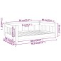 vidaXL Hundebett Weiß 95,5x65,5x28 cm Massivholz Kiefer vidaXL Hundebett Weiß 95,5x65,5x28 cm Massivholz Kiefer